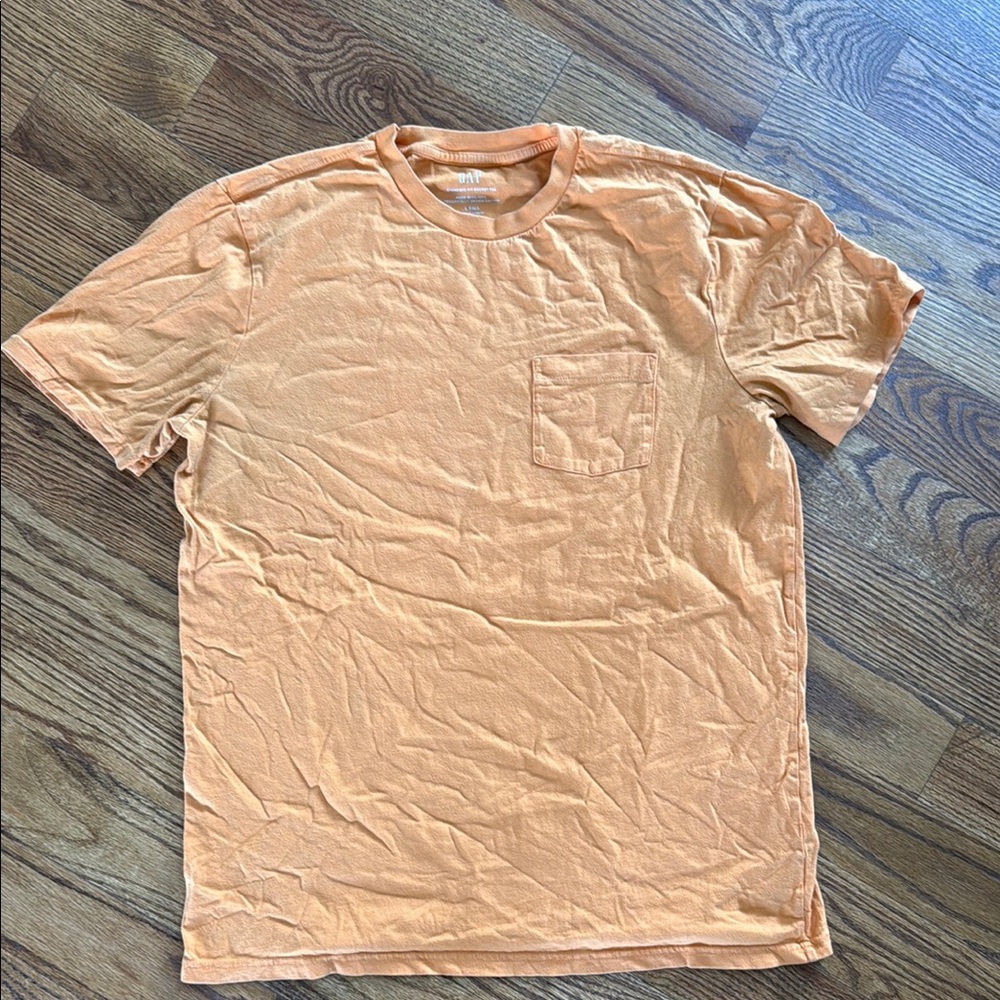 GAP Men's Short Sleeve Orange Tee